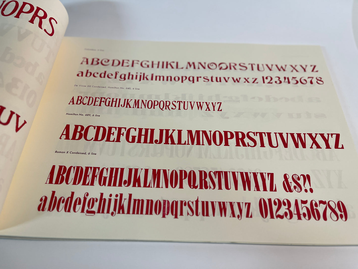 Specimens of Wood Type from the Barbara Anne Kelly Historic Wood Type