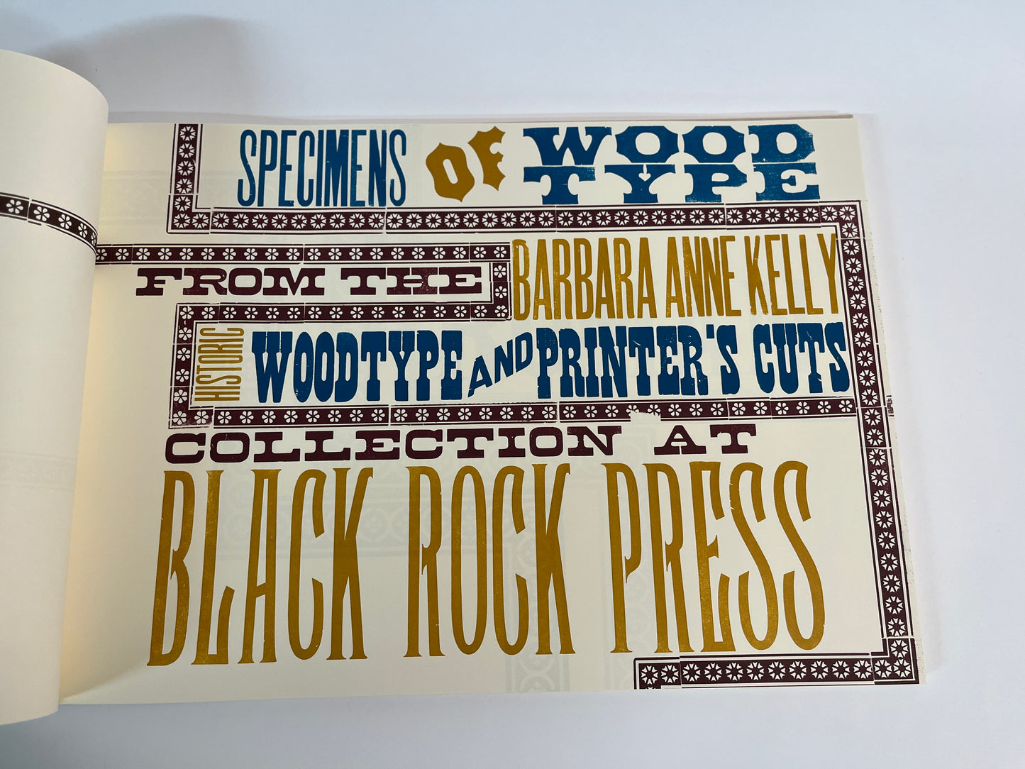 Specimens of Wood Type from the Barbara Anne Kelly Historic Wood Type