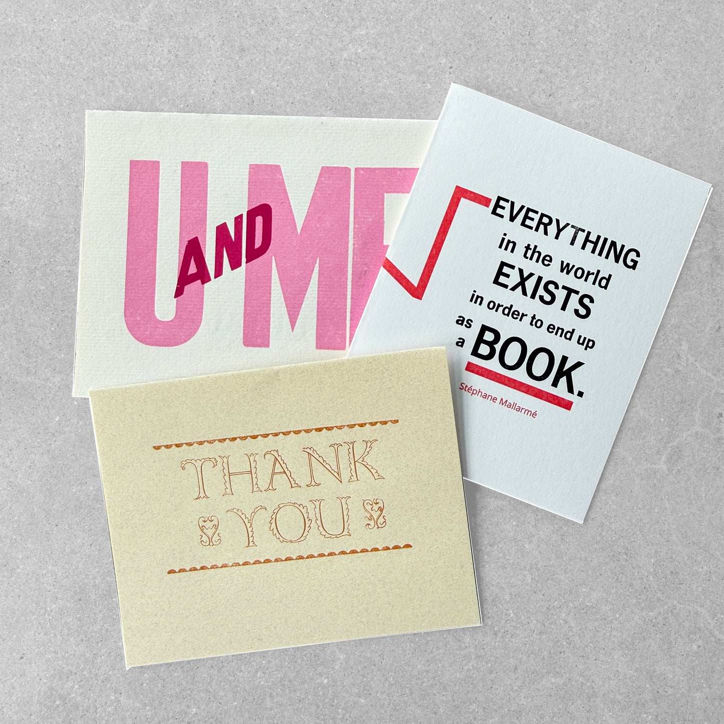 Three Greeting Cards
