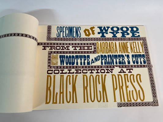 Specimens of Wood Type from the Barbara Anne Kelly Historic Wood Type